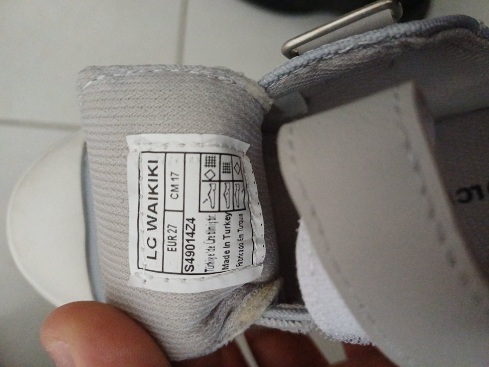 Gri Erkek Çocuk Spor Ayakkabısı Velcro - Görsel 4