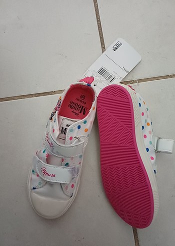 Kız Çocuk Beyaz Renkli Spor Ayakkabı - Görsel 3