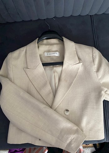 Trendyol & Milla Bej Minimal Blazer Ceket