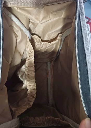  Beden Diger Gri Desenli Bebek Çantası