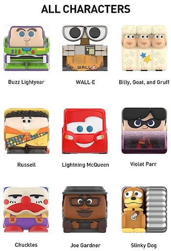 Beden Pop Mart Pop Cube Blind Box Disney Pixar