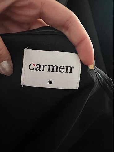 Carmen Siyah plisoley yanı taşlı yırtmaçlı uzun abiye elbise - Görsel 13