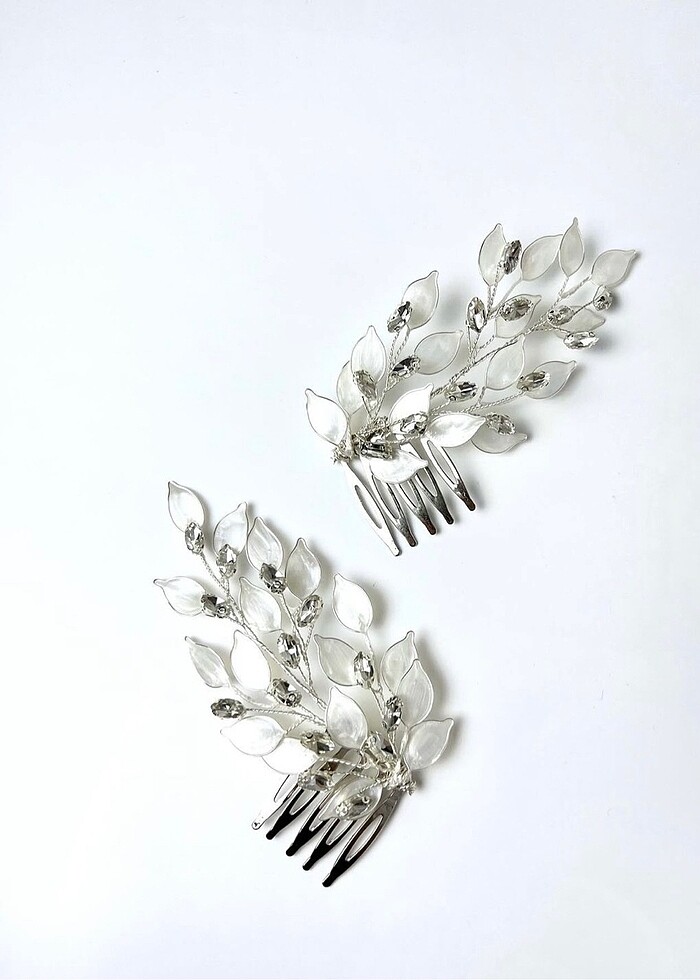 Nişan düğün Taşlı saç aksesuarı - Görsel 2