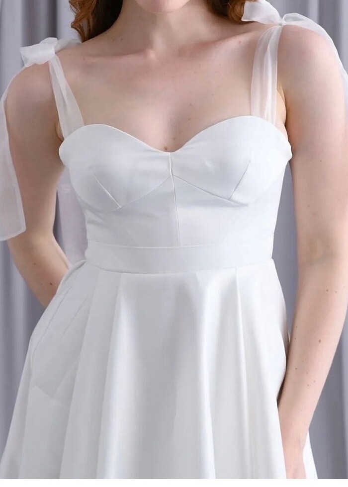 Gelinlik dış çekim nikah nişan elbisesi tangül &ali?s moda evi - Görsel 4