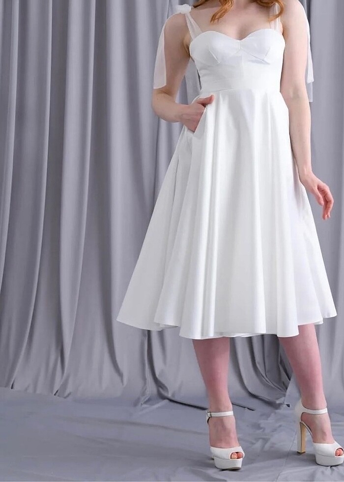 Gelinlik dış çekim nikah nişan elbisesi tangül &ali?s moda evi - Görsel 3