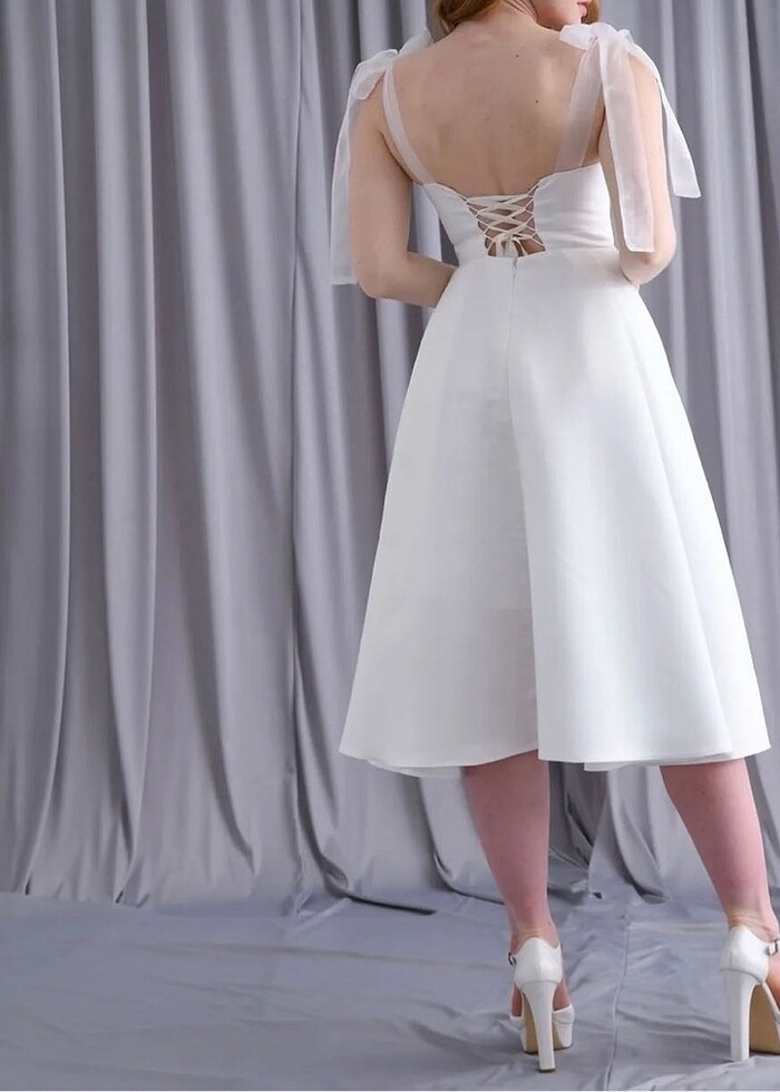 Gelinlik dış çekim nikah nişan elbisesi tangül &ali?s moda evi - Görsel 5