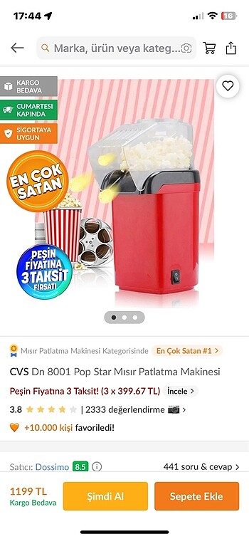 Mısır patlatma makinası