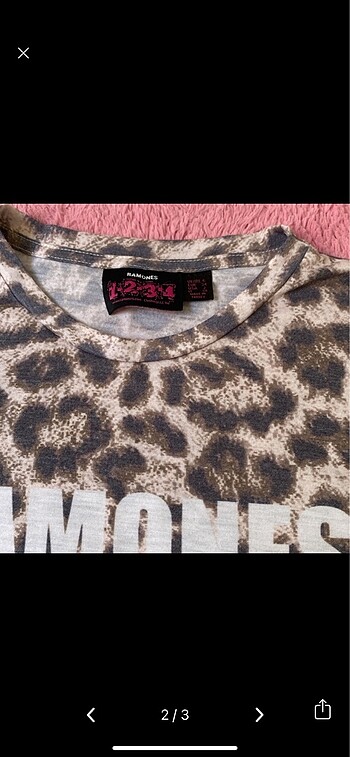 American Vintage Y2k ramones leopar tişört