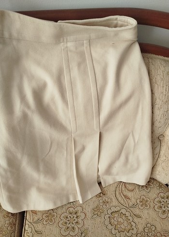 Bej Süet Mini Kadın Blazer Ceket - Görsel 8