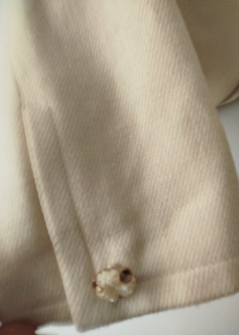 Bej Süet Mini Kadın Blazer Ceket - Görsel 6