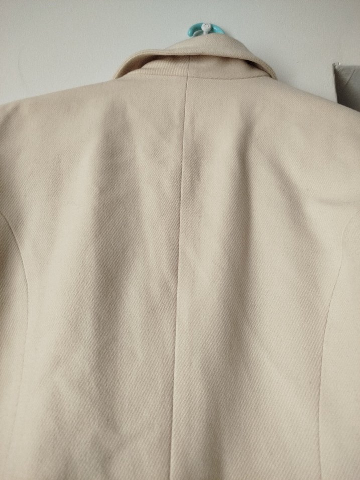 Bej Süet Mini Kadın Blazer Ceket - Görsel 4