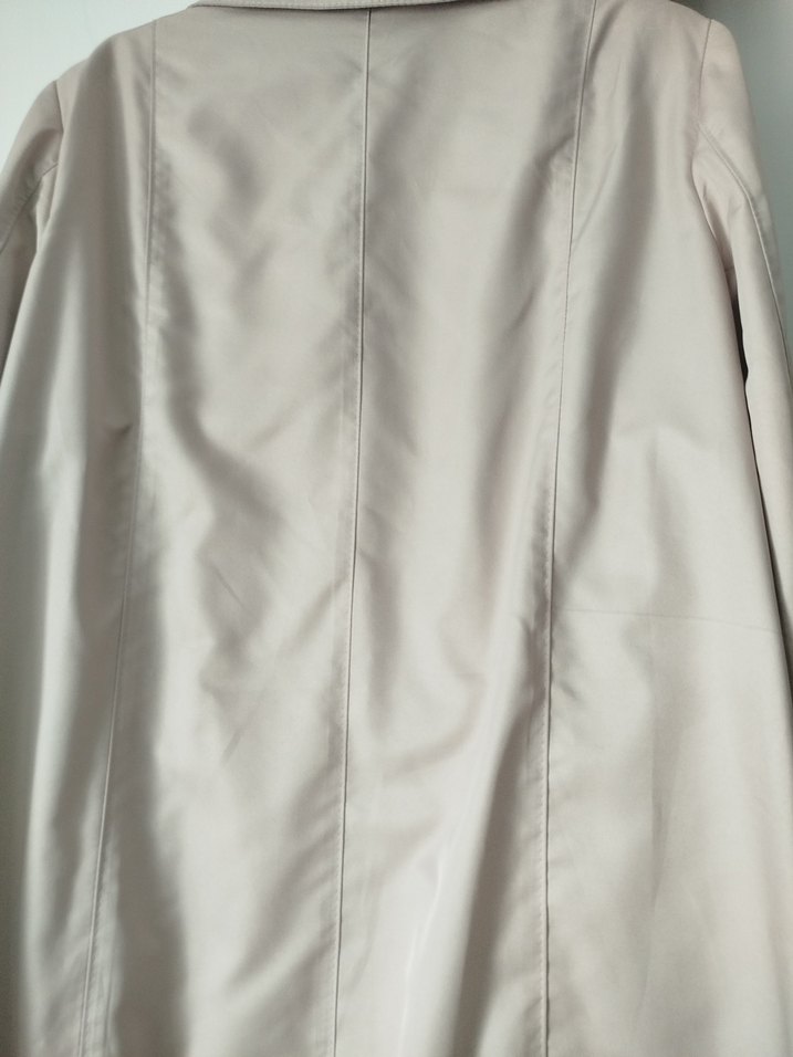 Pembe pudra arasi Midi Trençkot ve Desenli Şal - Görsel 2