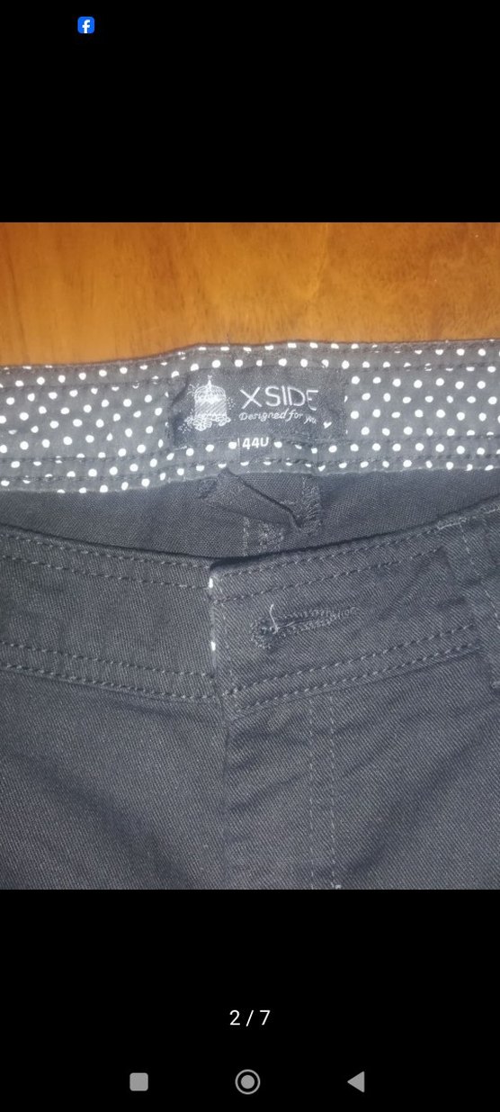 Düğmeli Siyah Pantolon - Görsel 2