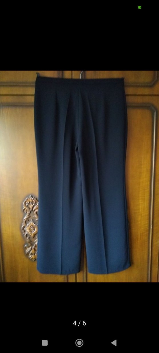 Siyah Kadın Düğmeli Ceket pantolon - Görsel 4