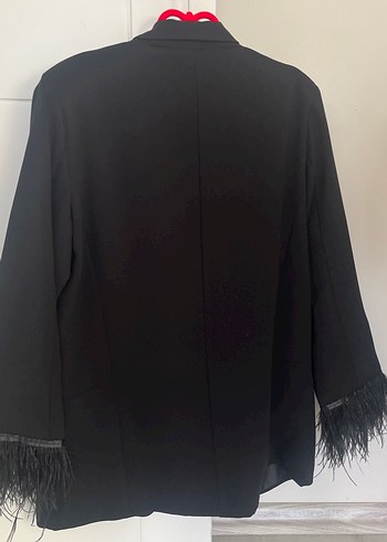 xl Beden siyah Renk Siyah Midi Kadın Blazer Ceket