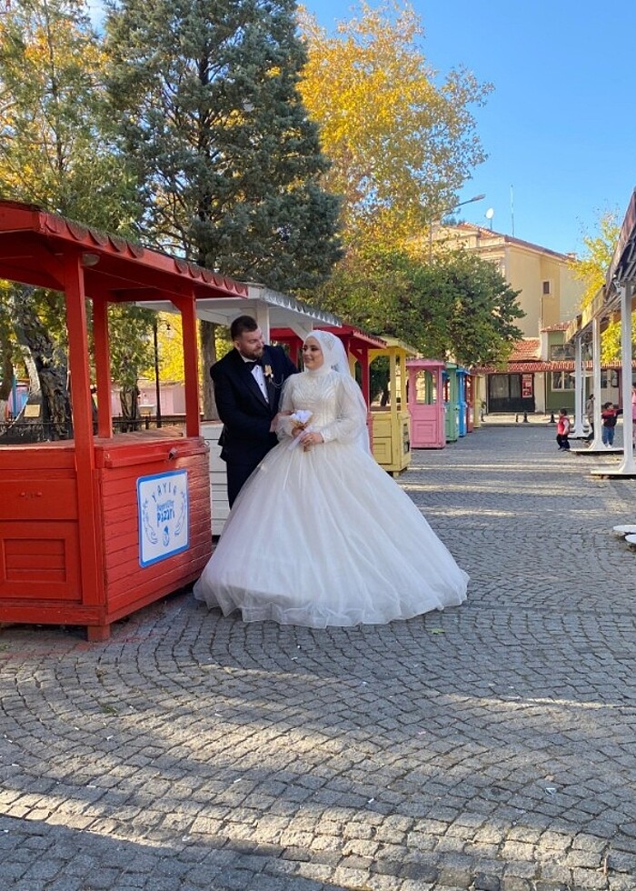 Tesettür gelinlik  - Görsel 2