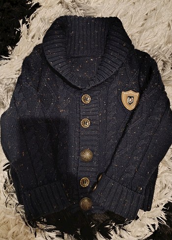 Koyu Gri Leopar Desenli Erkek Çocuk Ceket - Görsel 5