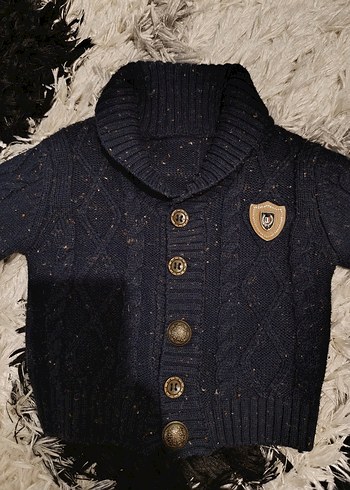 Koyu Gri Leopar Desenli Erkek Çocuk Ceket - Görsel 6