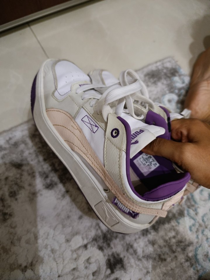 Kadın Mor Bağcıklı Platform Spor Ayakkabı - Görsel 2