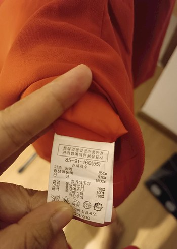 Kırmızı Midi  Elbisesi, Fermuarlı Cepli - Görsel 3