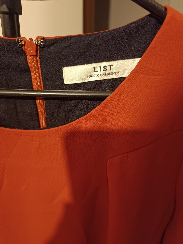 Kırmızı Midi  Elbisesi, Fermuarlı Cepli - Görsel 2