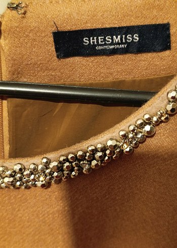 Zincir Detaylı Kahverengi Süet Kadın Kaban - Görsel 2