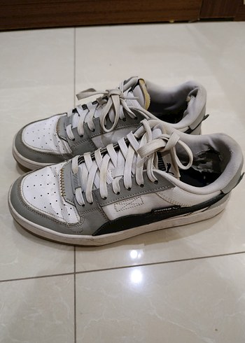 Gri Beyaz erkek Spor Ayakkabı - Görsel 3