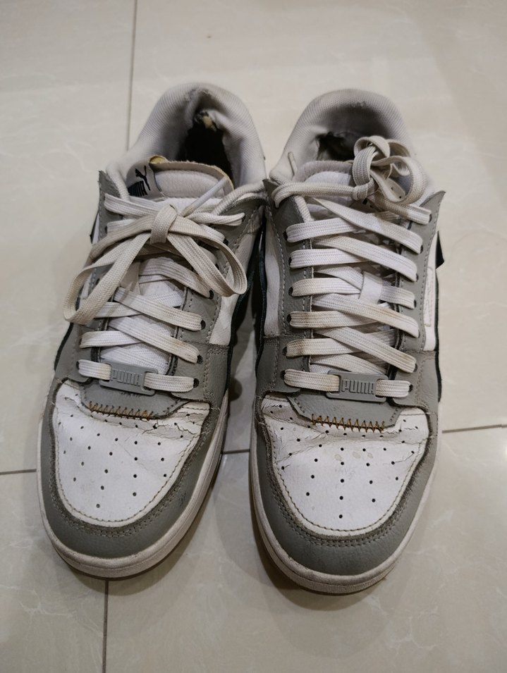 Gri Beyaz erkek Spor Ayakkabı - Görsel 2