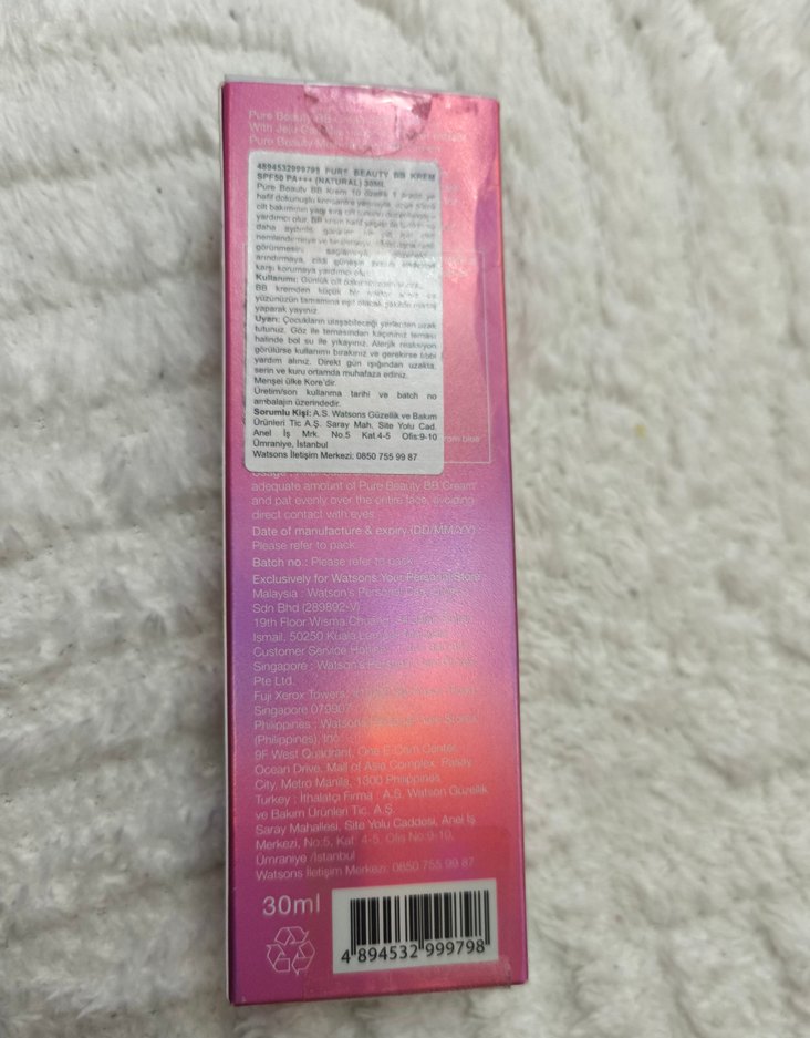 Pure Beauty BB Krem cream blemısh balm - Görsel 4