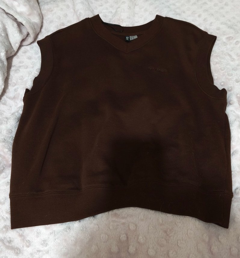 Kahverengi V Yaka Kolsuz Kadın Süveter - Görsel 5