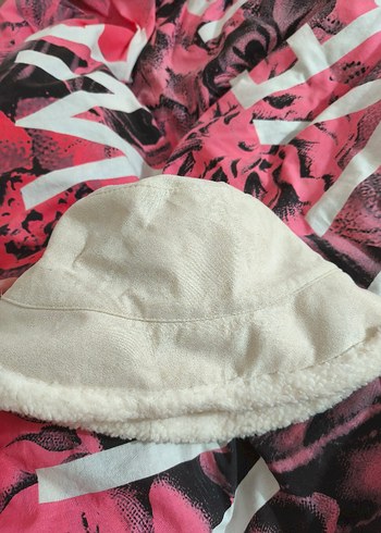 Bej Bohem Kürk Detaylı Kadın Şapka - Görsel 2