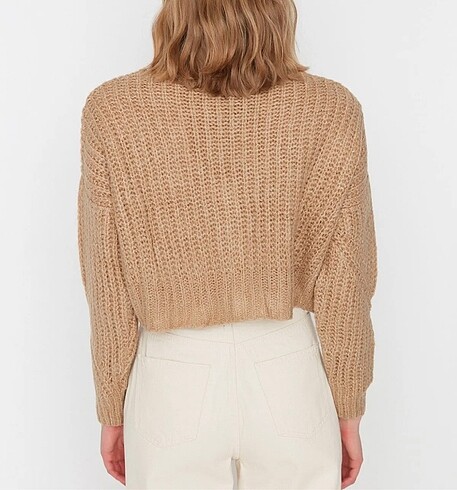 Trendyol & Milla Camel Triko Hırka