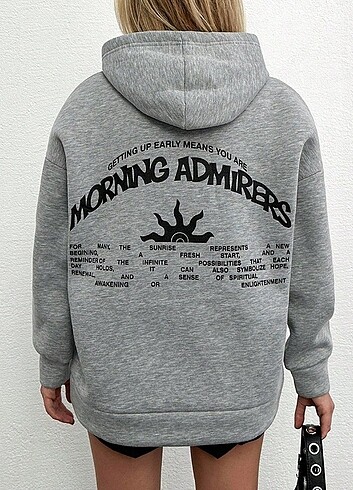 l Beden gri Renk Sweatshirt 