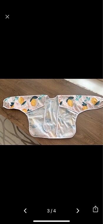 Lulunun renkleri markalı uzun kol mama önlüğü - Görsel 3