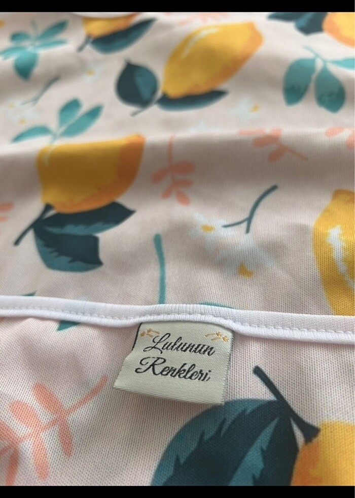 Lulunun renkleri markalı uzun kol mama önlüğü - Görsel 2