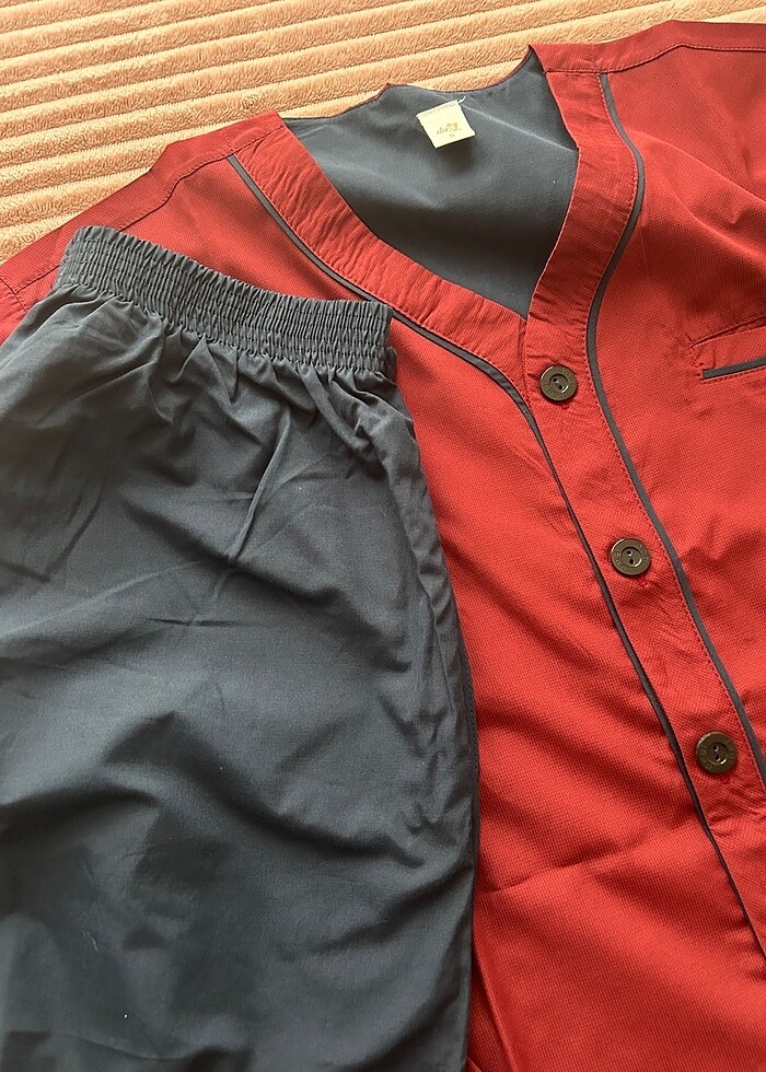 Dagi marka / bohçalık 3 parça erkek pijama takımı - Görsel 3