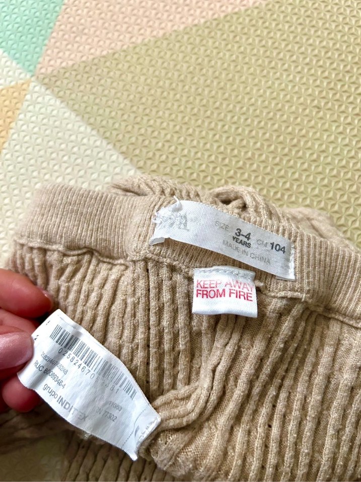 Zara kız çocuk triko tayt - Görsel 2