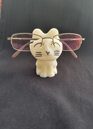 Kedi figürlü gözlük standı 