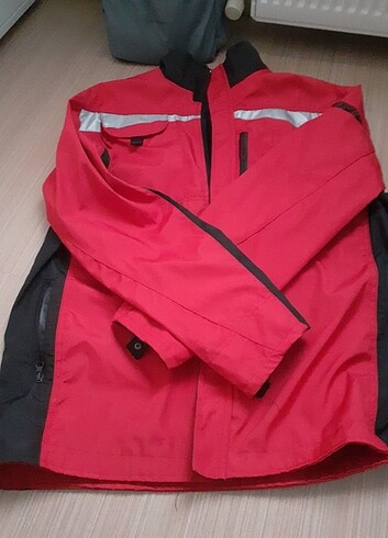 l Beden Kırmızı/Siyah ceket