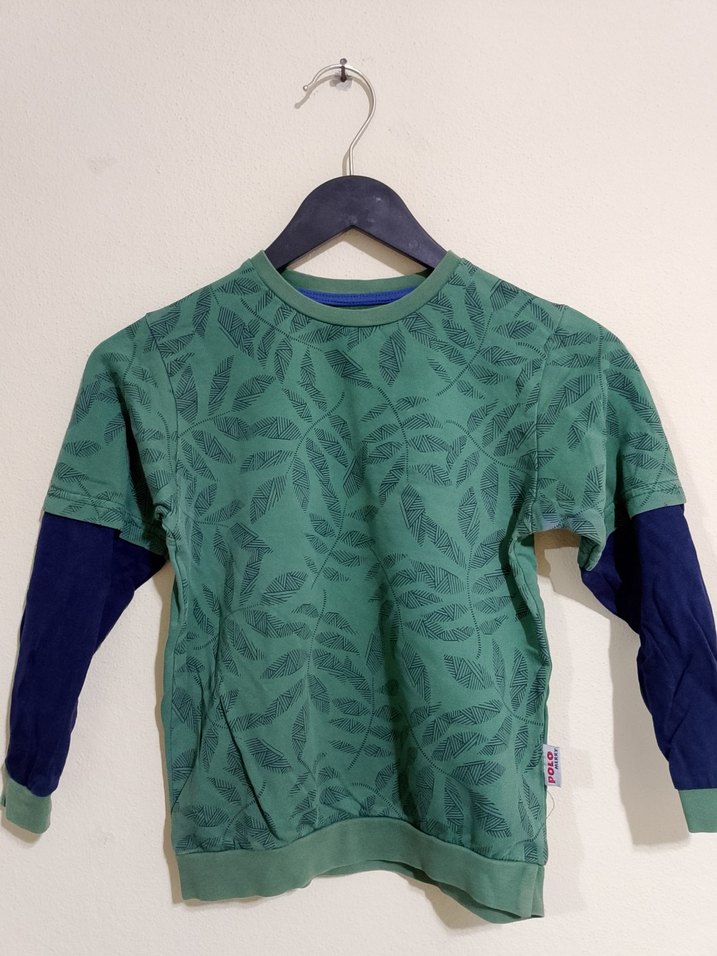 Baskılı Renkli erkek çocuk Sweatshirt - Görsel 3