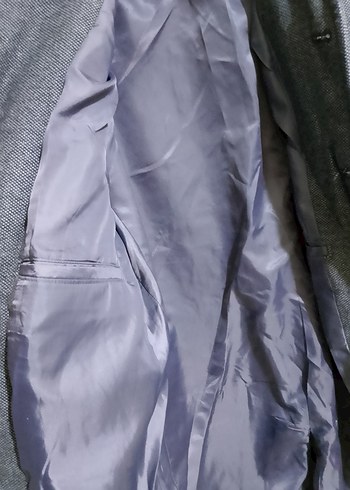 Düğmeli Gri Midi Erkek Kaban - Görsel 4