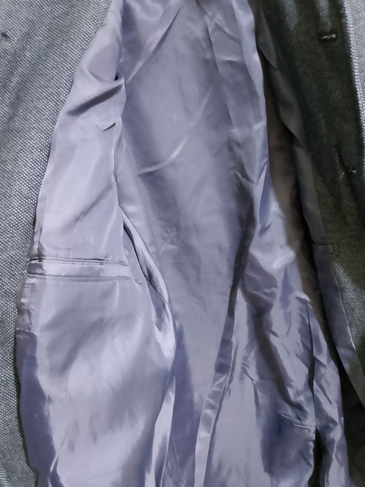 Düğmeli Gri Midi Erkek Kaban - Görsel 4