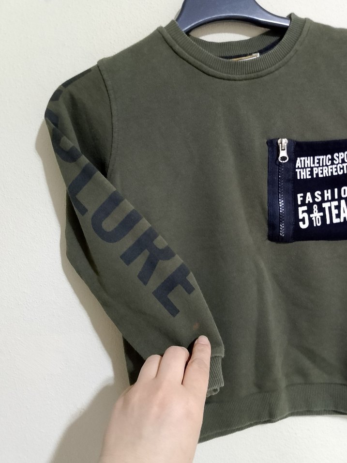 3 adet Baskılı Erkek Çocuk Sweatshirt - Görsel 5