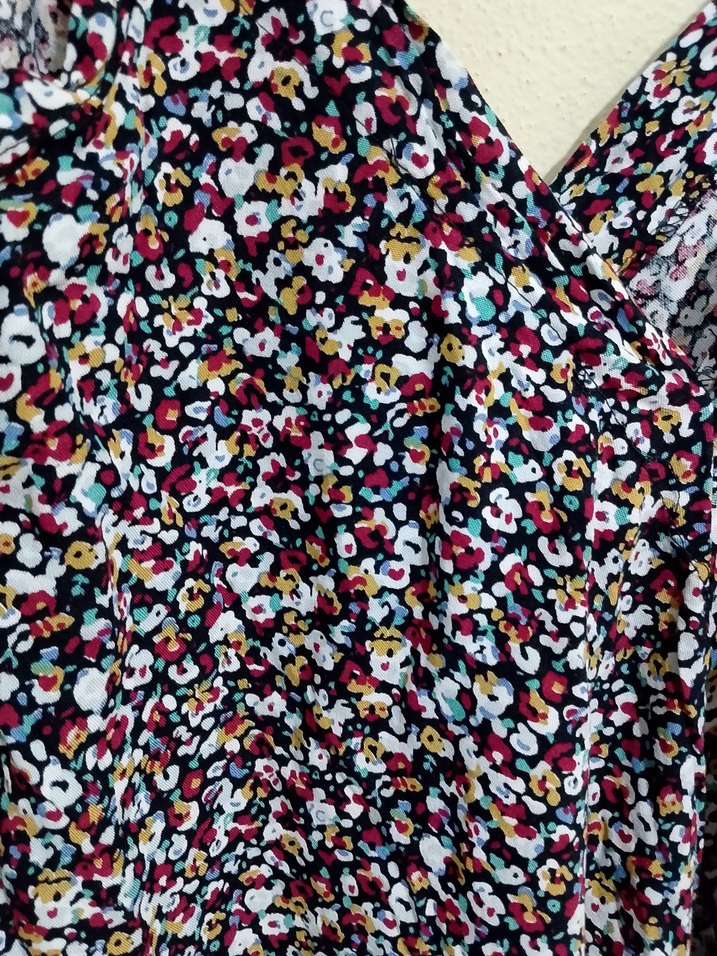 Çok Renkli Askılı Mini Bohem Elbise - Görsel 3