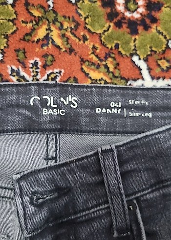 Gri Bağlamalı erkek Skinny Denim Pantolon - Görsel 2