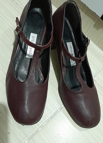 40 Beden bordo Renk Klasik Topuklu Ayakkabı
