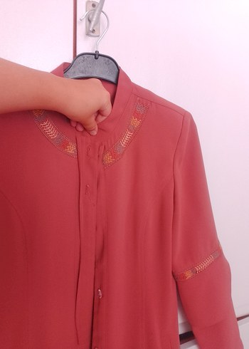 Zara Pembe Düğmeli V Yakalı Kadın Ceket