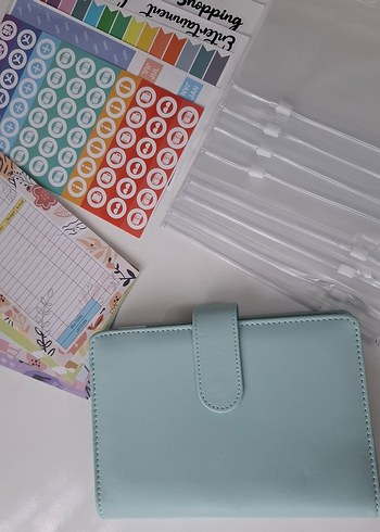 Pastel Açık Mavi Planlayıcı Seti - Görsel 3