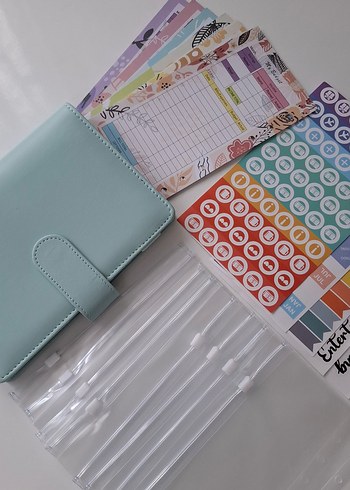 Pastel Açık Mavi Planlayıcı Seti - Görsel 4