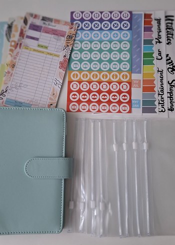 Pastel Açık Mavi Planlayıcı Seti - Görsel 2